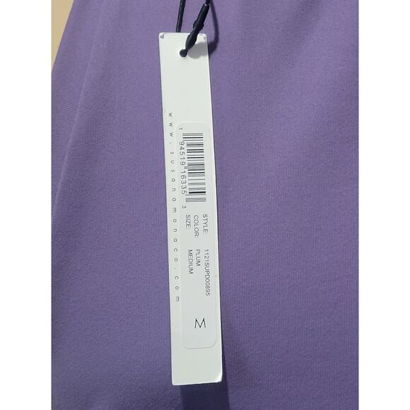 Susana Monaco x Revolve  Wrap Front Top and Bottom Dress Plum Size M NWT - Picture 8 of 9